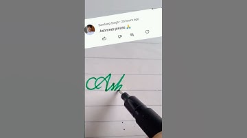 Ashmeet name write in cursive writing #cursive#writing#beautiful#name#ashmeet#short#clip