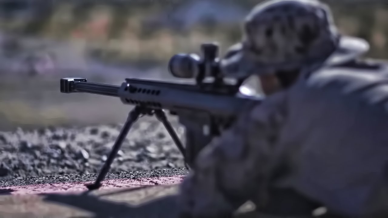 Training] Snipers Shoot the Ultra Powerful M107 Barrett .50 Caliber Rifle 