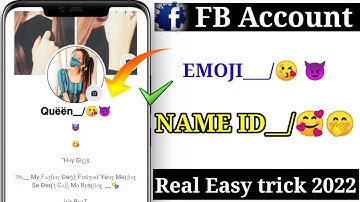 How to Create Emoji 😈 Name id Without Update 2022 | Emoji name facebook Idd | Make Emoji😘 name fb id