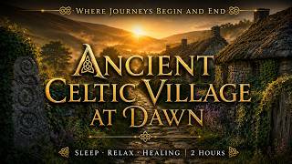 Ancient Celtic Village at Dawn – Healing Orchestral Music for Sleep & Relaxation | 2 Hours