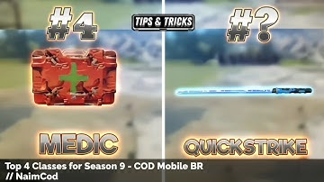 Top 4 Classes for Season 9 – COD Mobile BR || NaimCod