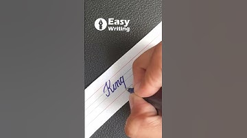 Write Kingfisher in English cursive writing  | cursive handwriting practice #shorts #shortsfeed