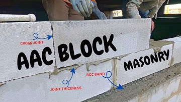 AAC Block Masonry Important Points 😲 || AAC Block vs Red Brick Hindi ||