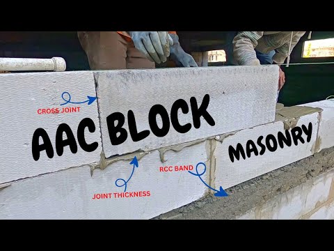 AAC Block Masonry Important Points 😲 || AAC Block vs Red Brick Hindi ||