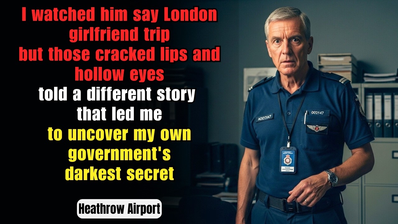 He said he was going to visit his girlfriend — his DRY MOUTH and SUNKEN EYES told a different story