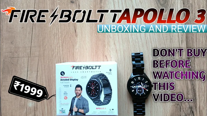 Fireboltt Apollo 3 Smartwatch 🔥 Unboxing And Review 🔥 LUXURY SMARTWATCH UNDER 1999