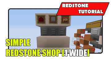 Simple Redstone Shop [1 Wide] (Minecraft Xbox TU24/CU12/PlayStation CL1.16)