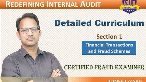 Curriculum van Sectie 1 van de CFE-cursus (Certified Fraud Examiner)