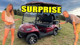 Dad Surprises Family with a NEW Golf Cart - ICON i40