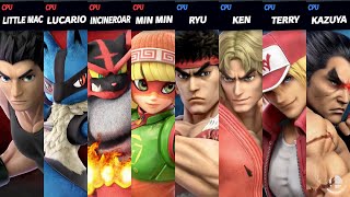 Super Smash Bros. Ultimate - Nintendo Fighters vs Third Party Fighters