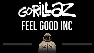 Gorillaz • Feel Good Inc (CC) 🎤 [Karaoke] [Instrumental Lyrics] chords