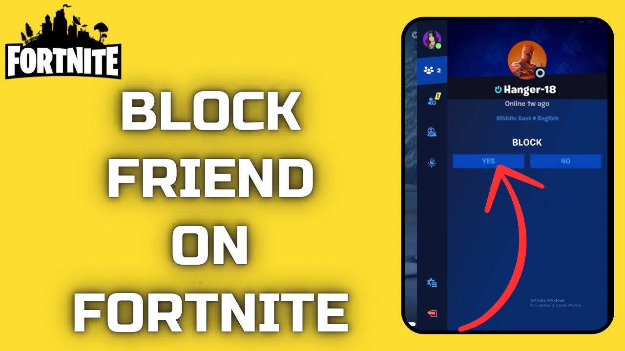How To Block Someone on Fortnite Game (2024) YouTube