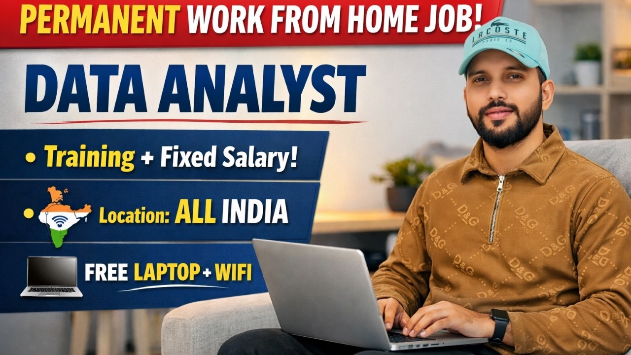 Permanent Work From Home Data Analyst Job 🔥 Fixed Salary + Free Laptop ...