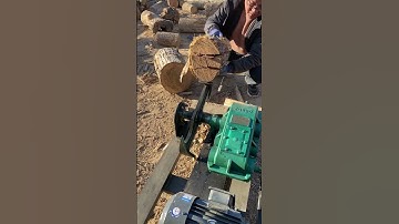 Wood splitting process - Goodtools and machinery make work easy