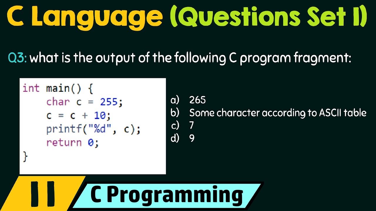C Programming Important Questions Set 1 