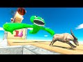 Run Away from Monsters of Garten of BanBan - Animal Revolt Battle Simulator