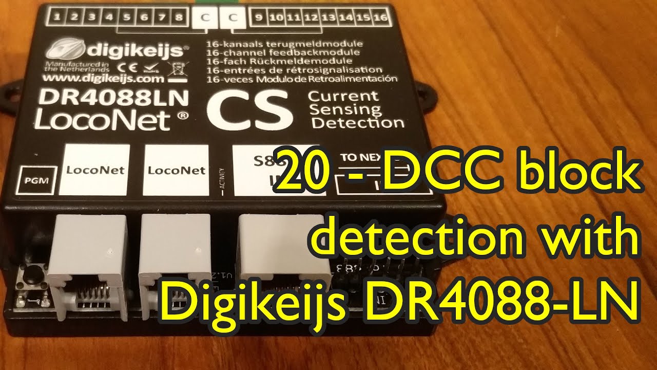 Digikeijs DR4088LN-GND 16 Channel Occupancy Feedback Detector For 3 Rail Marklin 