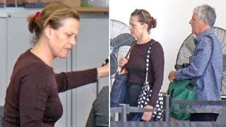 Sigourney Weaver Is Barely Recognizable With NO MAKEUP Leaving L.A. With Hubby Jim Simpson