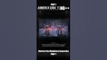 Obstruct the Mandatory Inspection Part 1 | Armored Core 6 NG++ #armoredcore6 #armoredcorevi