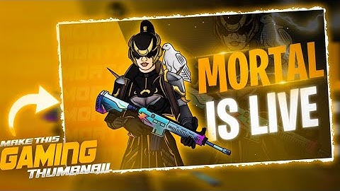 How To Make Gaming Live Stream Thumbnail On Android || Gaming Live Stream Thumbnail Tutorial