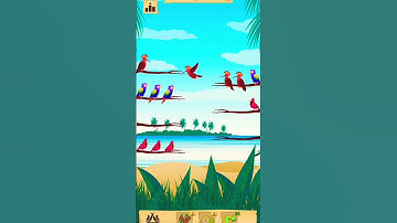 bird colour sort puzzle game level 7 #viral #trending #shorts