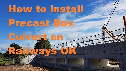 Precast Concrete Box Culvert installation - Network Rail Flood Alleviation- Timelapse