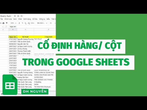 Video: Làm cách nào để khóa cuộn trong Google Trang tính?