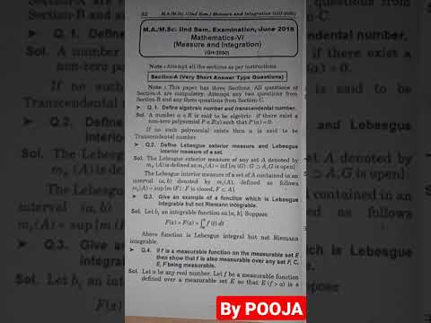 measure and Integration