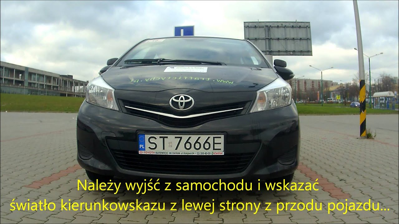 czynności kontrolnoobsługowe światła toyota yaris III