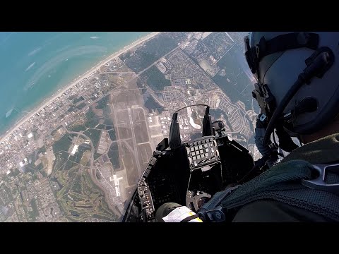 Watch Over the Shoulder F-16 Demonstration Flight at the Myrtle Beach Airshow!