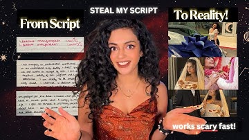 From Script to Reality | My Scripting Manifestation Method (REAL script + results)