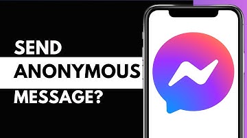 How To Send ANONYMOUS Message In FACEBOOK Messenger (Possible?)