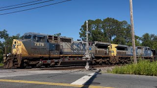 CSX L738-17 SB Local Train With CW-8 & CW-9 YN2 Scheme Duo Waycross GA At 10:02 AM July 17th 2026