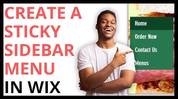 How to Create a Sticky Sidebar Menu in Wix [QUICK GUIDE]