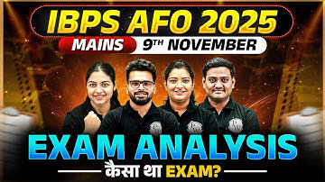 IBPS AFO 2025 Mains Exam Analysis 🔥 | कैसा था Paper? | Full Review & Difficulty Level