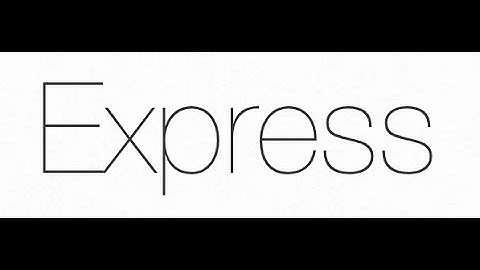 Express Hello World