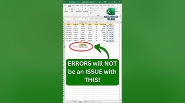 SUM with Errors? No Problem! ⚠️  #excelforbeginners  #excelshortcuts #exceltricks