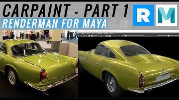 Carpaint material - PXRsurface - Renderman for Maya - Part1