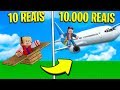 AVIÃO DE 10 REAIS OU DE 10.000 REAIS NO MINECRAFT ! (QUAL É MELHOR?)