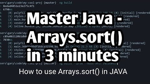 Master Arrays.sort() in only 3 mins | how to use Arrays.sort() in Java | Beta Coding | Amit Kharat