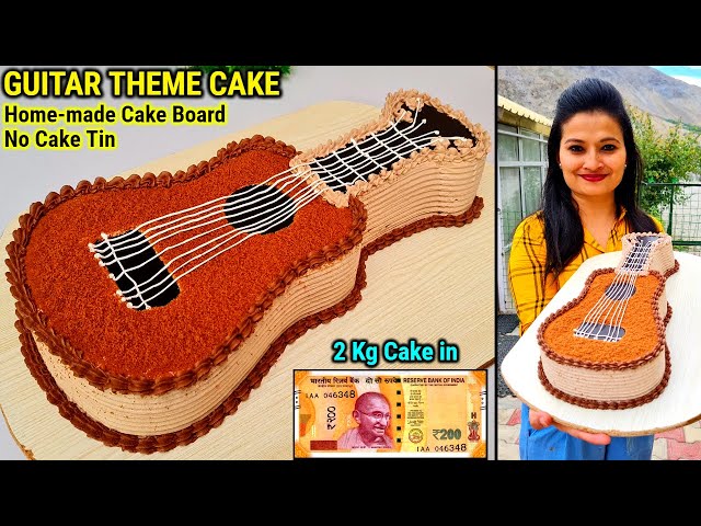 BRIJESH GUITAR FONDANT CAKE - Rashmi's Bakery