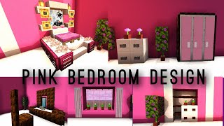 A Pink Bedroom Design Tutorial In Minecraft. Build Hacks Ideas