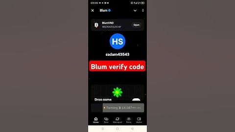 Blum New verify code