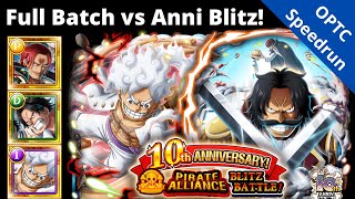 10th Anniversary blitz has started! 42.22x pts with full batch! OPTC 10th Anniversary Blitz Battle