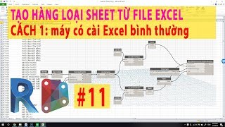 DYNAMO REVIT 11 Tạo nhiều Sheet Revit từ file Excel - Create sheets from Excel