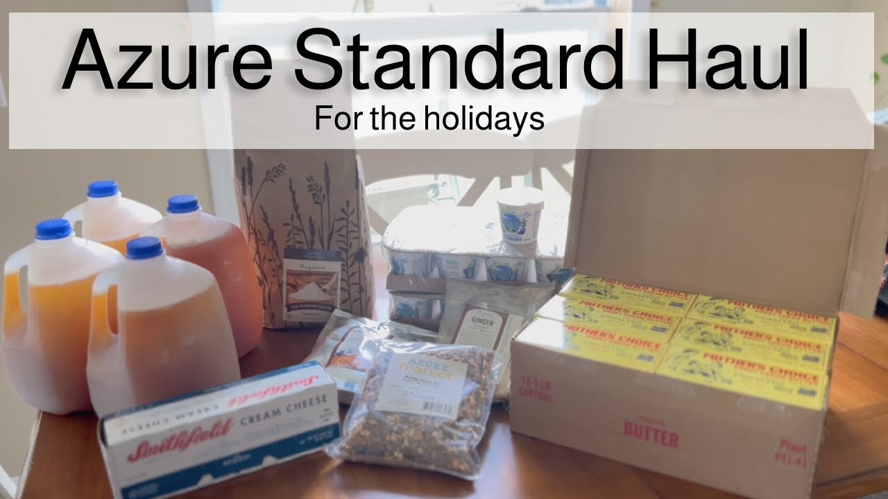 Small Azure Standard Haul for the holidays YouTube