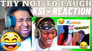 KSI IS UNDEAFTED | Try Not To Laugh (Omegle Edition) Reaction