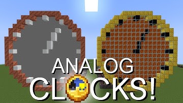 Building Working Minecraft Clocks Out Of Snow and Lava