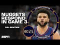 Nuggets bounce back in a big way in game 3 vs timberwolves full reaction  sc with svp