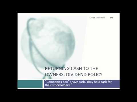 Session 21: Debt Design & First Steps on Dividends